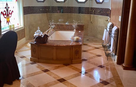 Crosshatch Bathroom Floor Unique