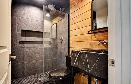Tile and Wood Home Spa