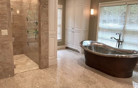 Stone Bathroom and Shower Upscale